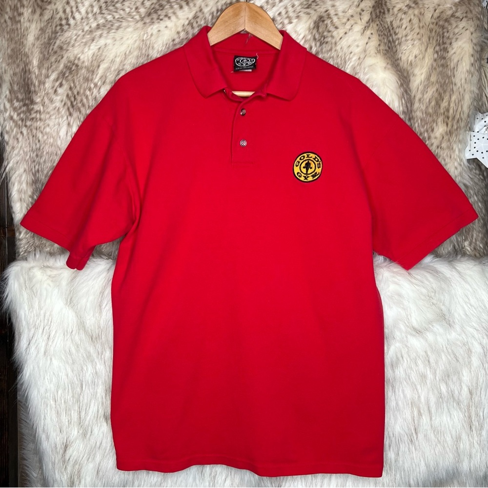 Gold’s Gym Red Polo Shirt